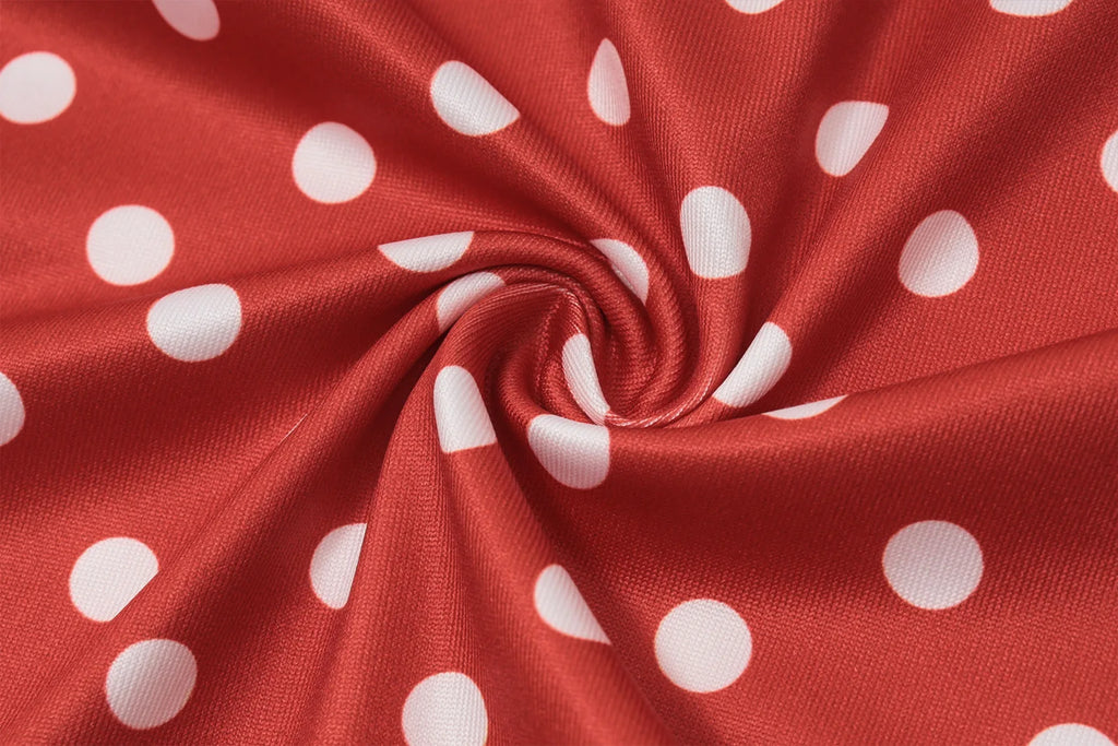 Polka Dot Off Shoulder Backless Halter Mini Dress