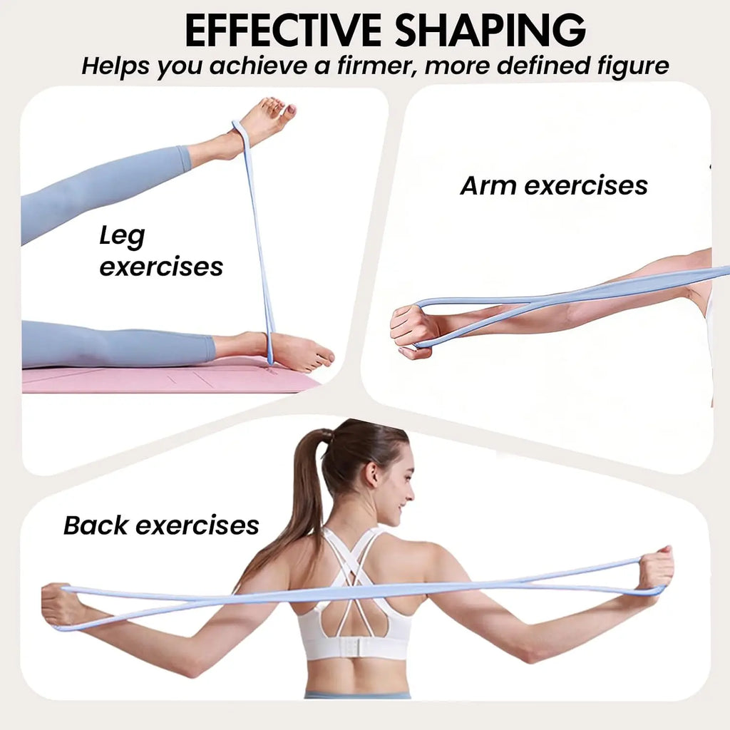 Figure-8 Yoga Stretch Strap – Back, Shoulder & Full Body Toning