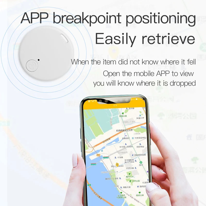 Mini GPS Bluetooth Tracker – Anti-Lost Keychain for Keys, Pets & Wallet