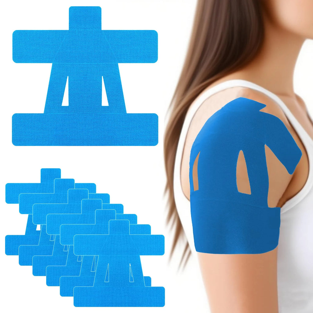 Kinesiology Shoulder Tape – 10pcs Precut Waterproof Pain Support