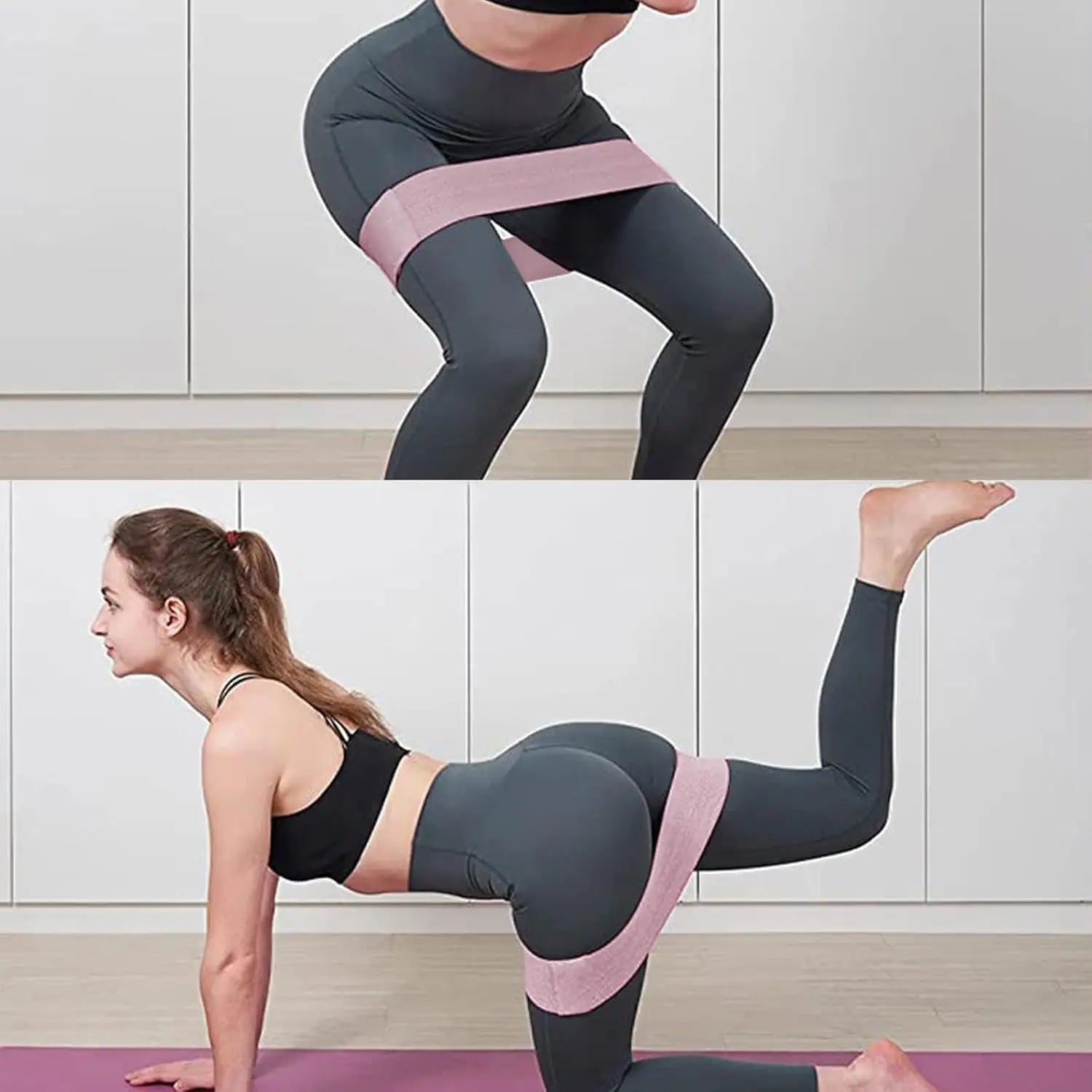 3-Pack Fabric Resistance Bands – Glute & Lower Body Training