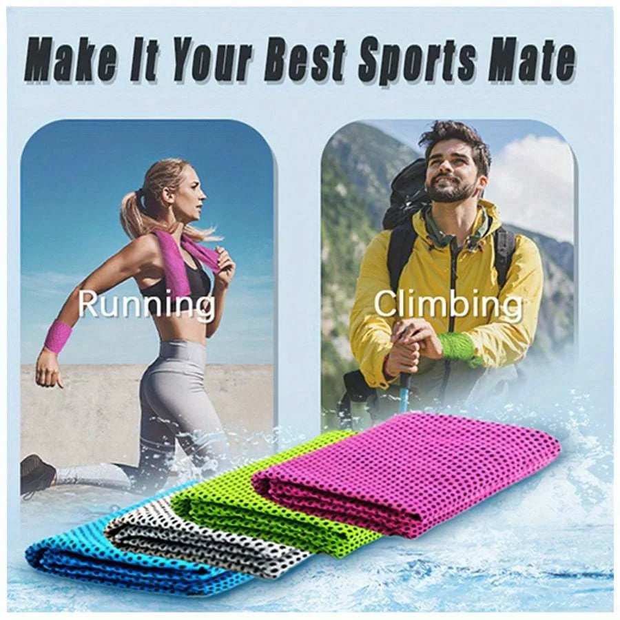 Sports Cooling Towels 4-Pack – Instant Cooling for Gym, Yoga & Outdoor