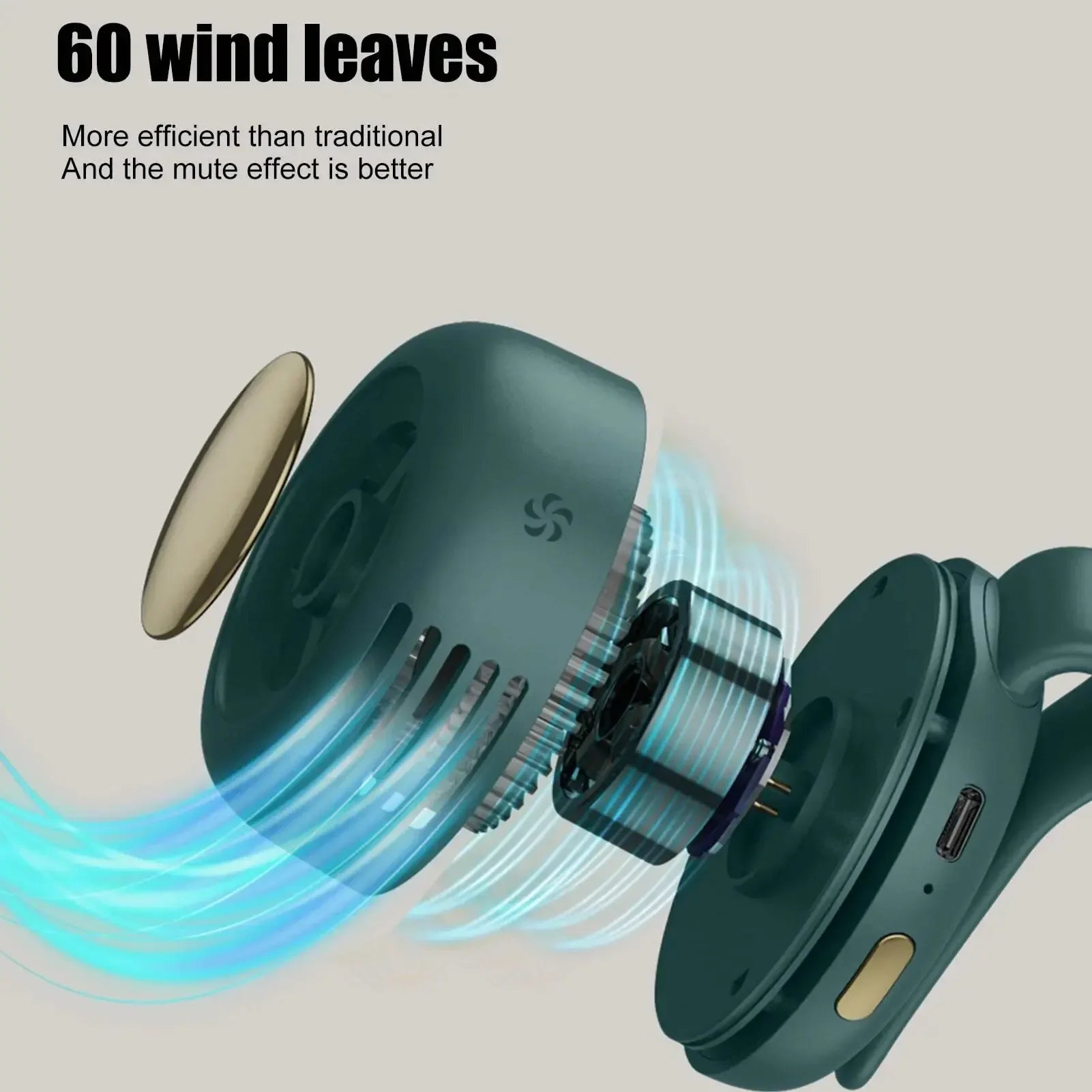 Mini Clip-On Fan – Portable Personal Cooling Fan with 3 Speeds