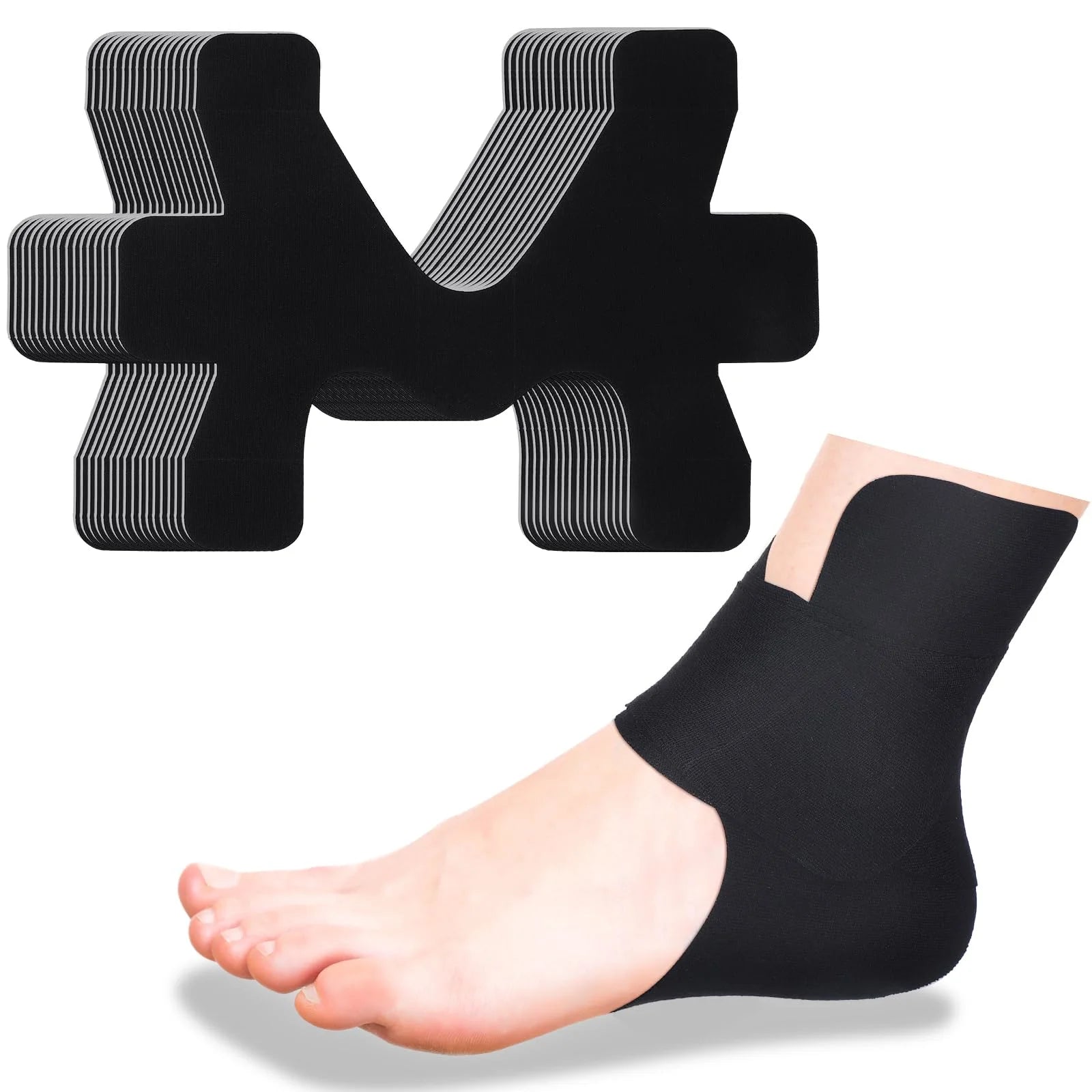Self-Adhesive Athletic Tape – 10pcs Elastic Bandage for Ankle & Joint Support