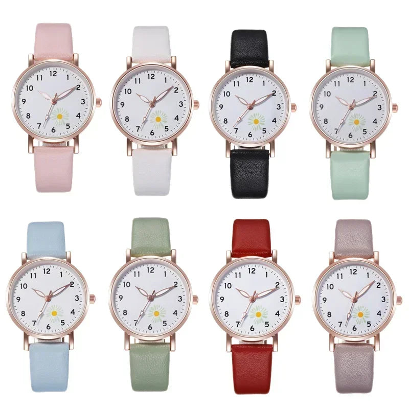 Luxury Watches for Women Luminous Retro Female Watch Ladies Belt Back Light Leather Strap Quartz Wristwatches Montre Femme