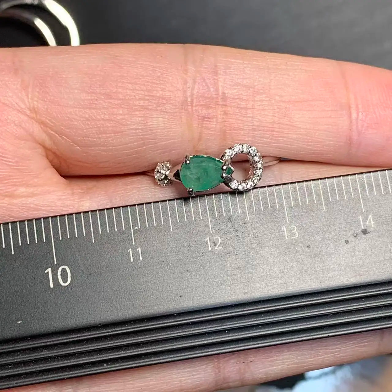 Natural Emerald Adjustable Ring – Multiple Styles Vintage Gemstone Ring for Women
