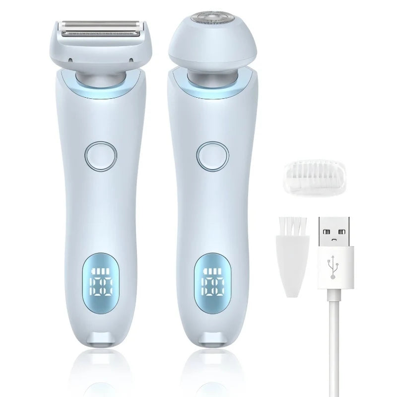 Women’s 2-in-1 Electric Shaver – Wet & Dry Painless Hair Removal