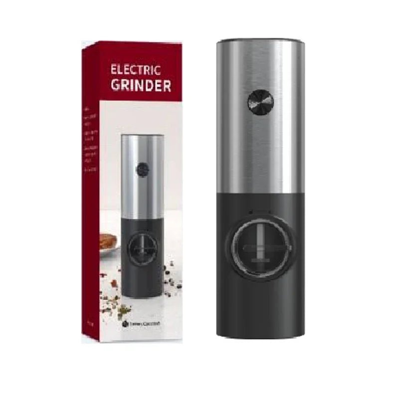 Electric Automatic Salt and Pepper Grinder Set with LED Light Adjustable Coarseness Spice Mill Kitchen Tools for Cooking