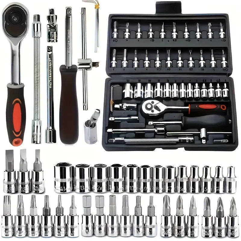 Socket & Ratchet Tool Set with Storage Case