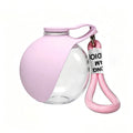 Plastic Pet Water Bottle, Outdoor Preparation with Pink and Blue Foldable Bowls,