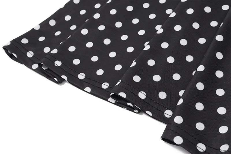 Polka Dot Off Shoulder Backless Halter Mini Dress