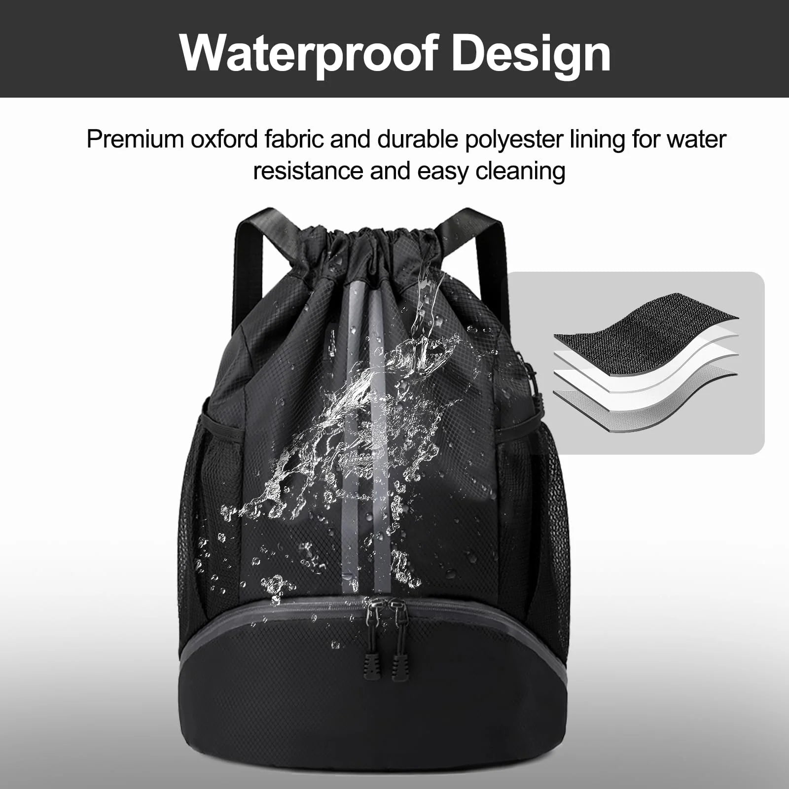 Sport Gym Drawstring Backpack – Lightweight for Fitness, Travel & Outdoor