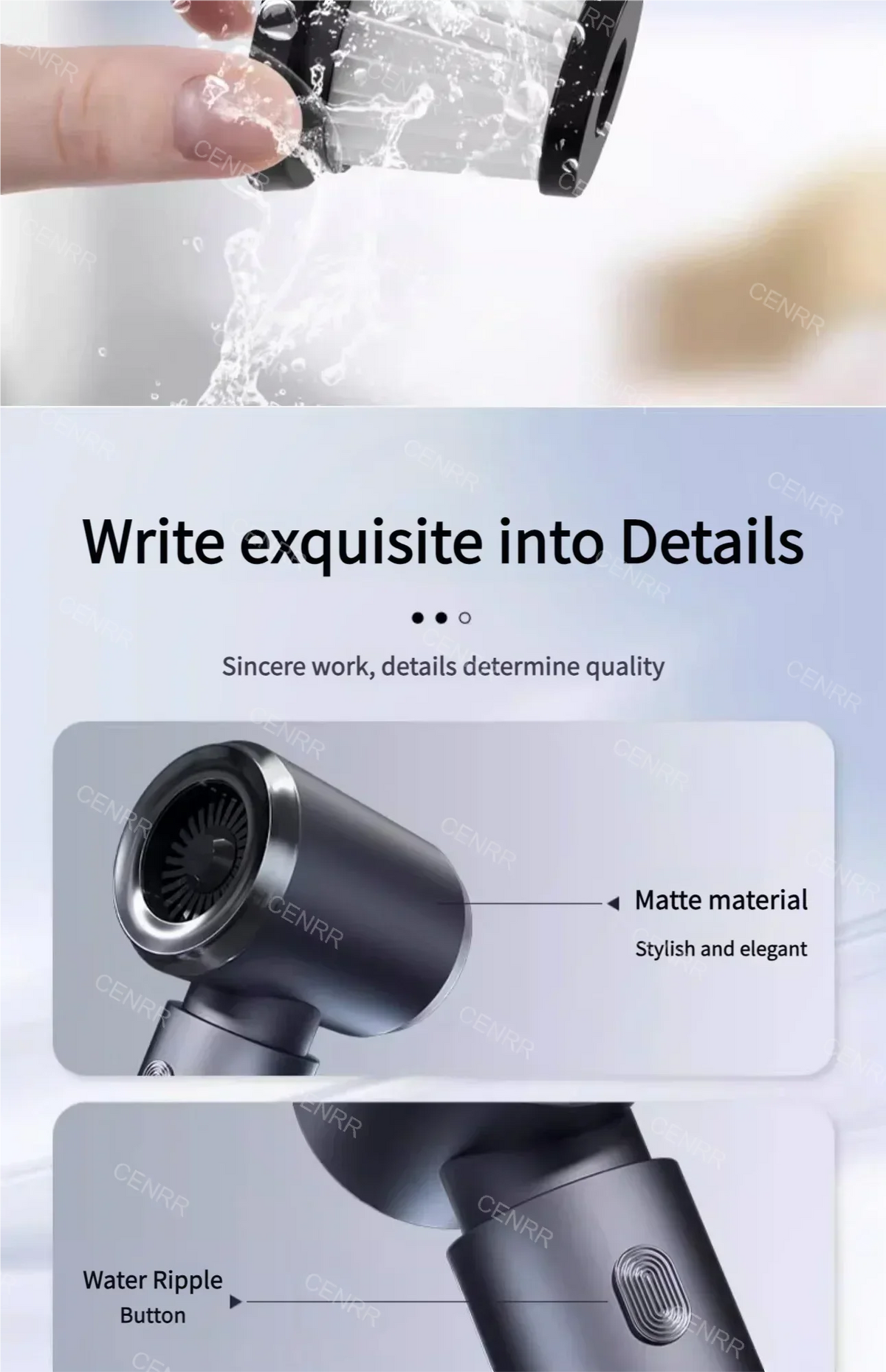 CENRR Car Vacuum Cleaner 210,000PA | Powerful Handheld Wireless Blower