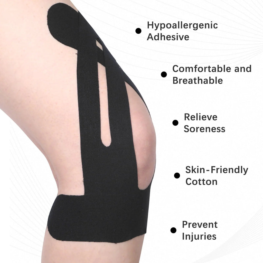 Kinesiology Knee Tape – 10pcs Pain Relief & Stability for Athletes