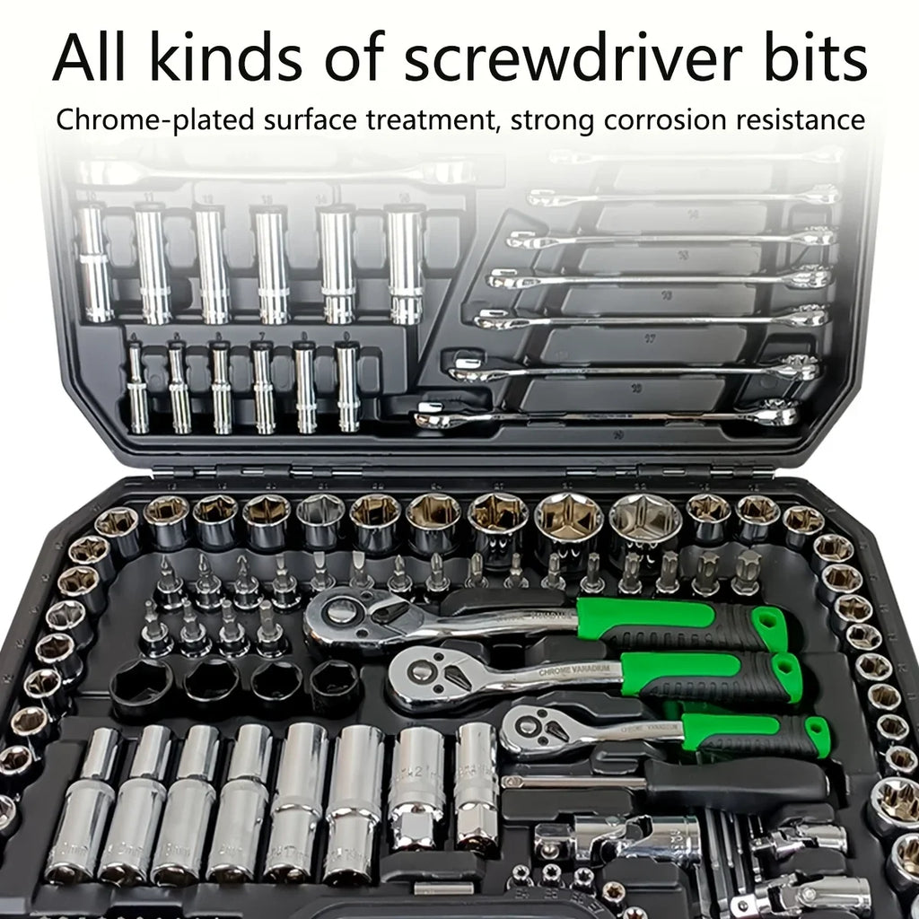 Socket & Ratchet Tool Set with Storage Case