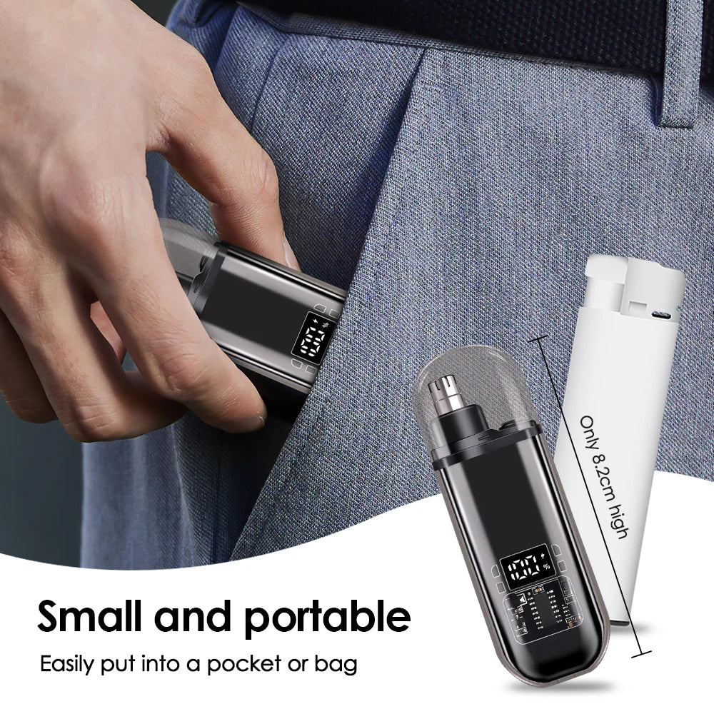 Electric Nose Hair Trimmer Mini Implement Shaver Clipper for Men Women Ear Neck Eyebrow Trimmer Shaver Man's Clean Trimer