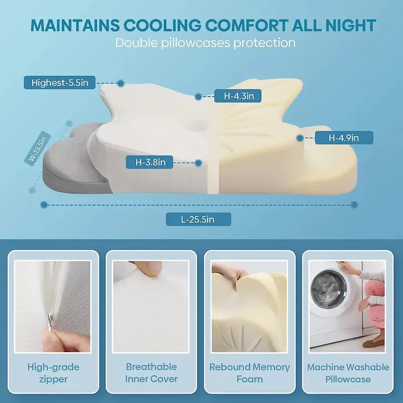 Contoured Memory Foam Pillow