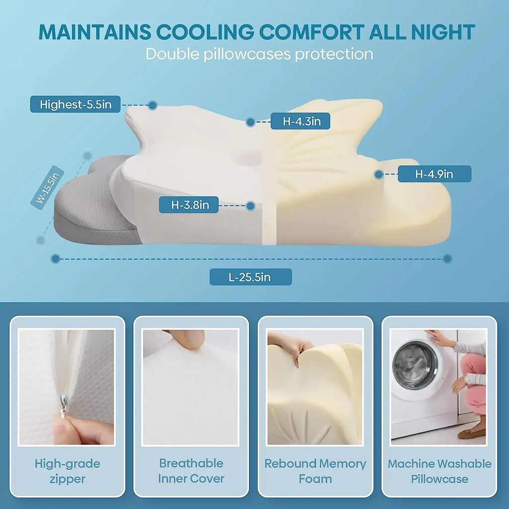 Contoured Memory Foam Pillow
