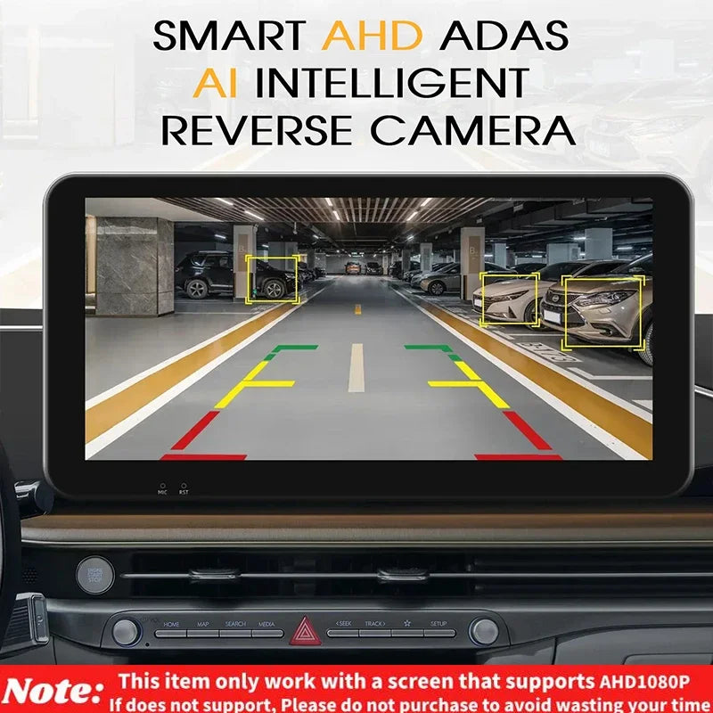 AI Smart Backup Camera | 170° Fisheye AHD 1080P with ADAS Obstacle Detection