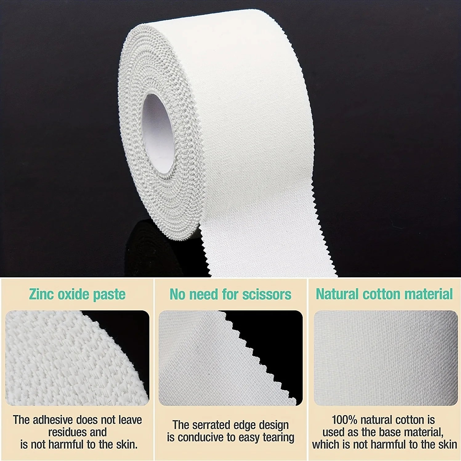 Athletic Sports Tape – Strong Grip, No Residue
