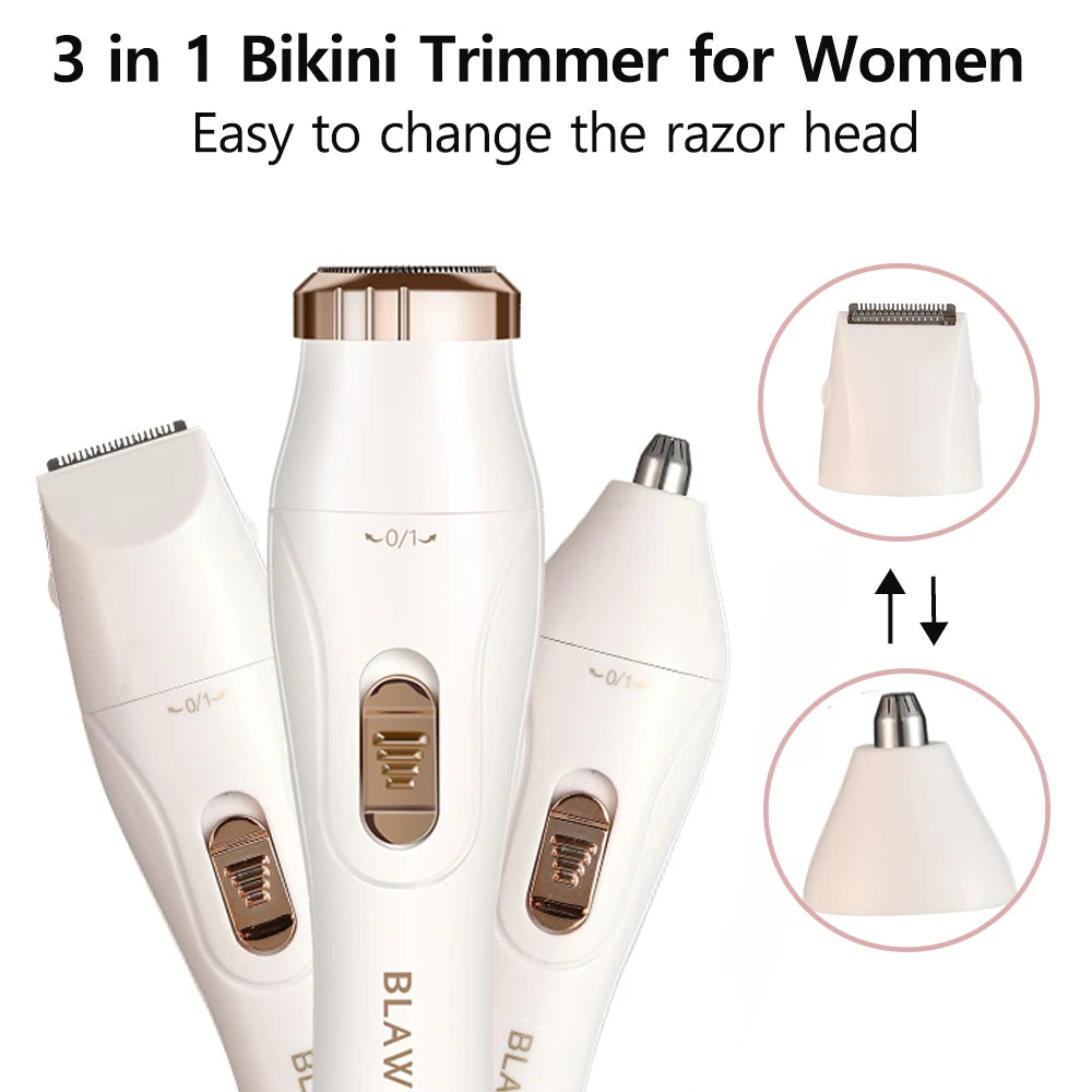 Portable Epilator for Women – Painless Hair Removal for Face & Body