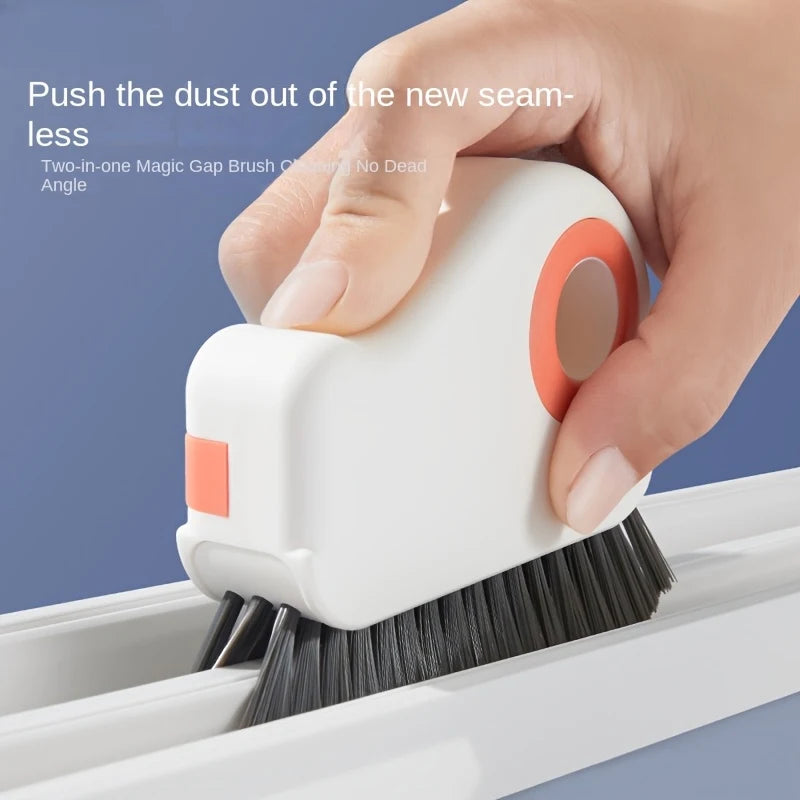 2-in-1 Groove Cleaning Brush | Window Track & Grout Crevice Cleaner Tool