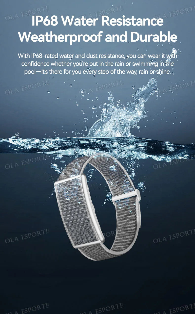 Smart Fitness Bracelet – No Screen | IP68 Waterproof | Heart Rate & Health Monitor