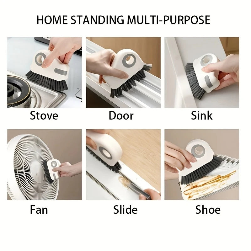 2-in-1 Groove Cleaning Brush | Window Track & Grout Crevice Cleaner Tool