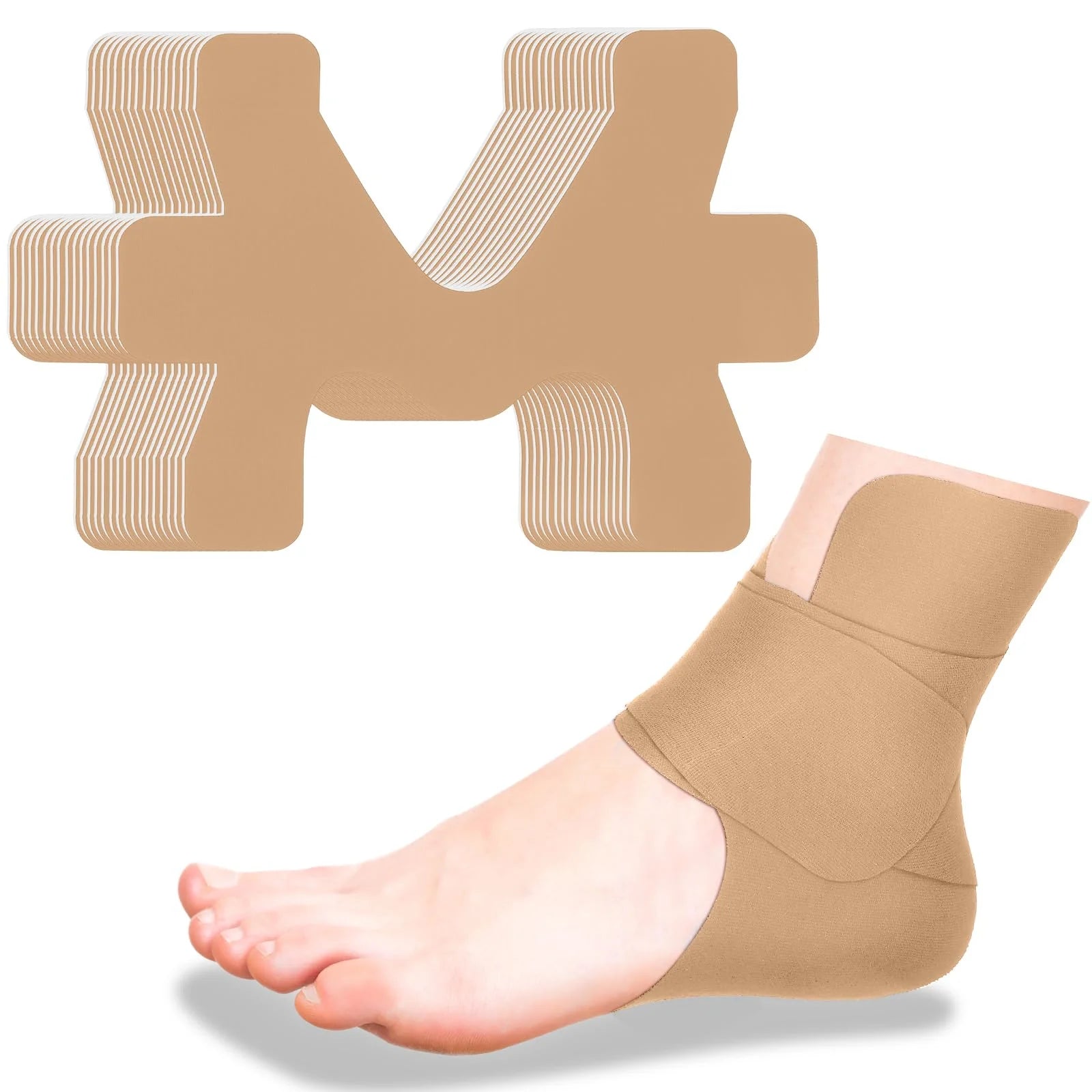 Kinesiology Ankle Tape – Breathable Elastic Strips for Sprain Prevention